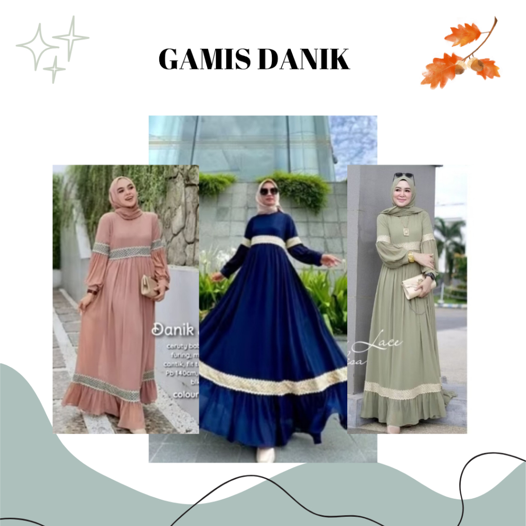 Gamis Danik Maxy Dress Ceruty Premium Modern