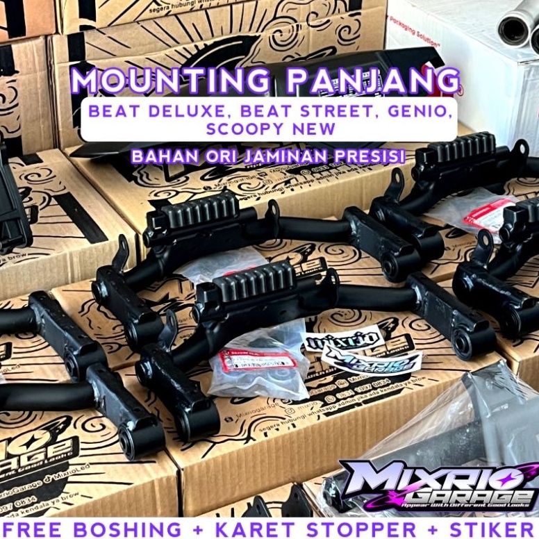KODE H97U MOUNTING PANJANG BEAT DELUXE GENIO SCOOPY NEW