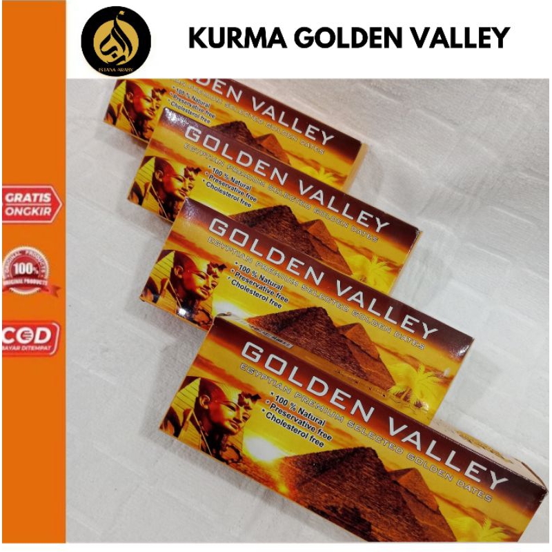 

KURMA GOLDEN VALLEY 250 gram/Kurma Mesir/Kurma Kering