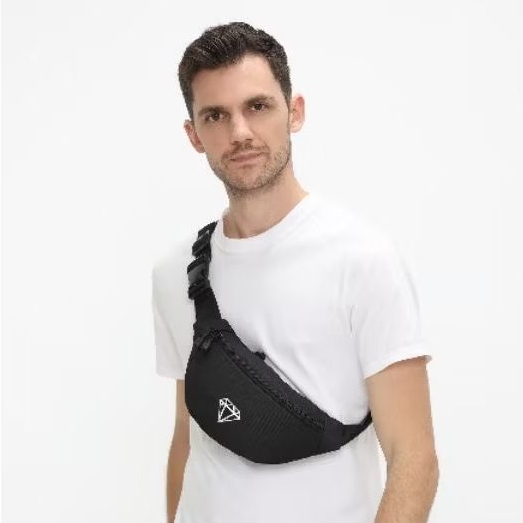 Noitved DEF weistbag - Tas Pinggang Pria Bahan Cordura 1000 Premium tas hp pria hitam keren skena ke