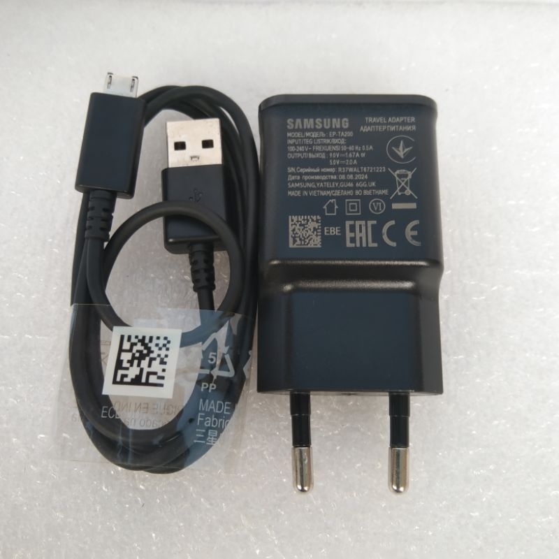 CHARGER SAMSUNG ORIGINAL 100% MICRO USB 1A ASLI CABUTAN HP UNTUK SAMSUNG A10 M10 J1 J2 J3 J4 J5 J+ A