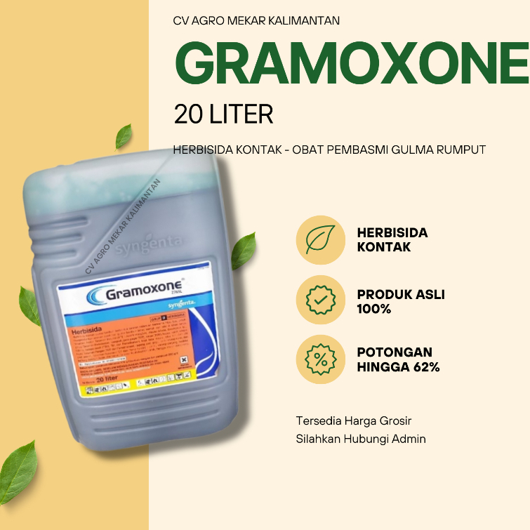 Gramoxone Membasmi Gulma Rumput (Herbisida Kontak) 20 Liter