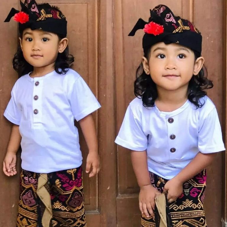 KODE R47G Baju Kaos  Pakaian Adat Bali Anak Cowok  Pakaian Adat Bali Pria