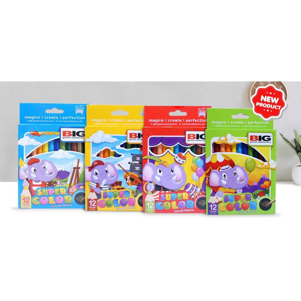 

Pensil Warna BIG 12 Warna Pendek / CP-5002