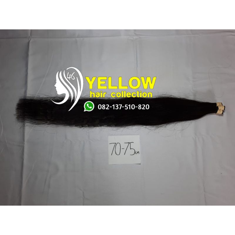 RAMBUT SAMBUNG UKURAN 70CM 100% rambut asli, ECERAN PER  20helai  |  30helai  |  50helai