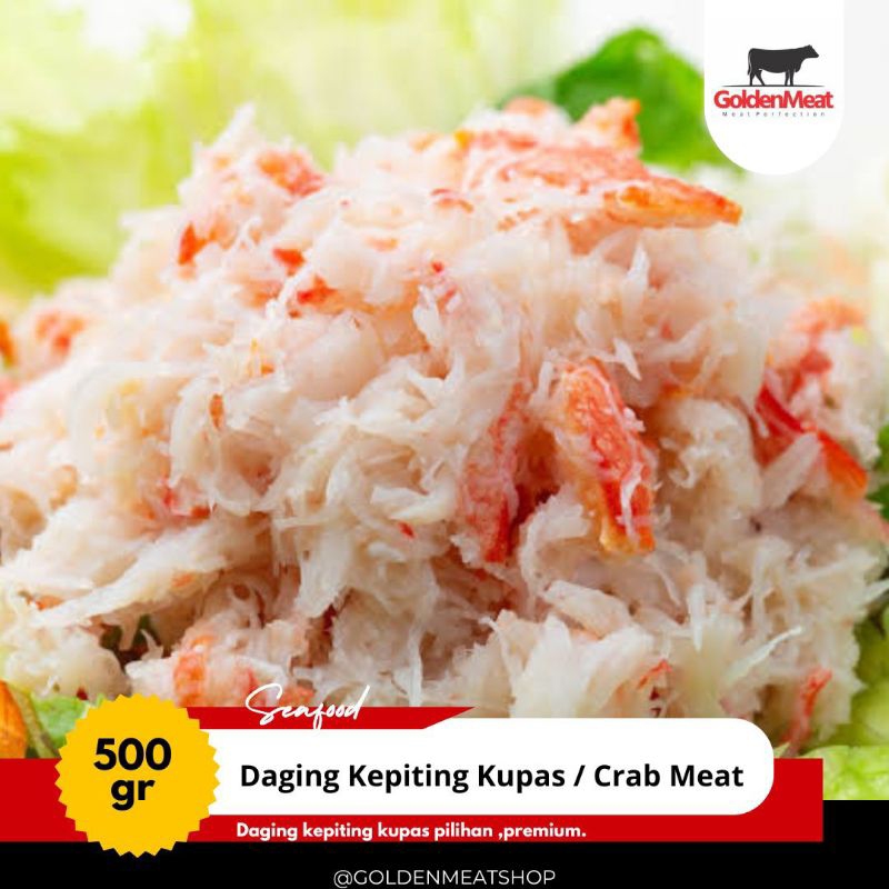 

crab meat | daging kepiting kupas | frozen | premium | seafod | 500gr