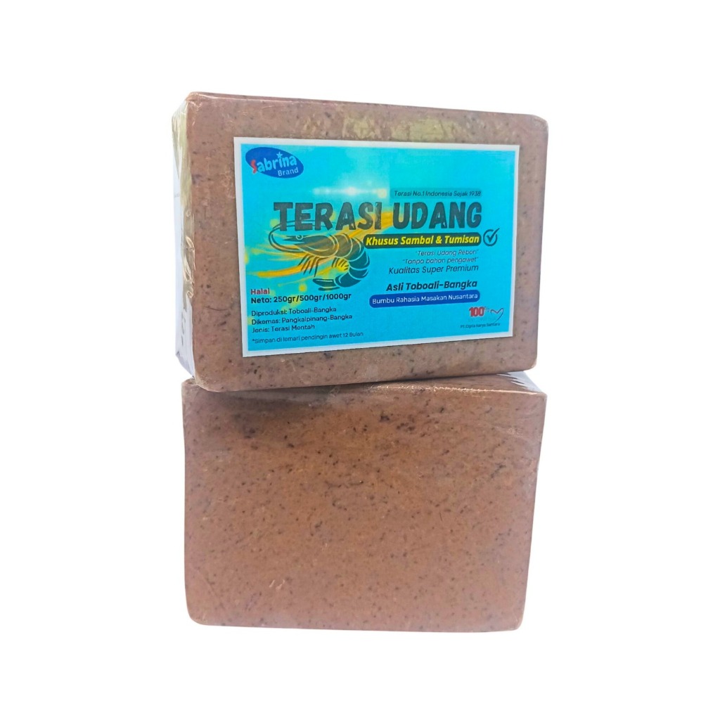 

Terasi Sabrina Bangka Asli Udang Super Bumbu masak 250gram