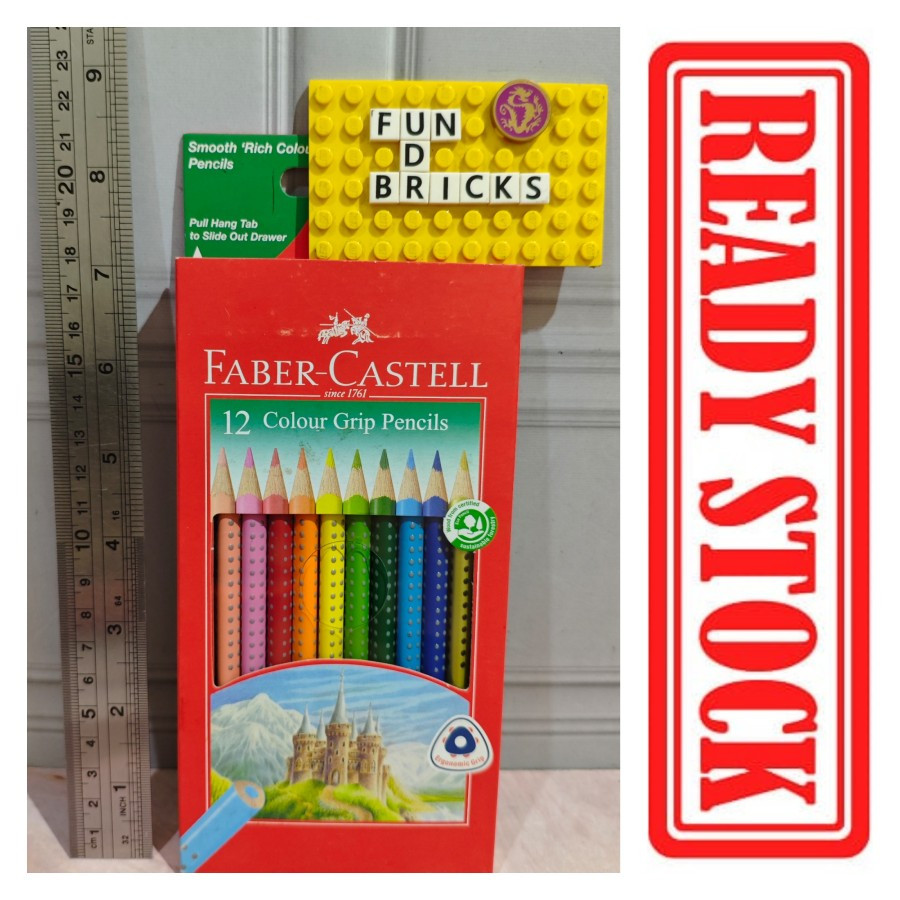 

Faber Castell 12 Colour Grip Pencils