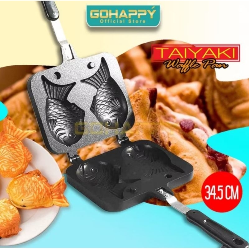 Loyang Pan Waffle Maker bentuk ikan Taiyaki