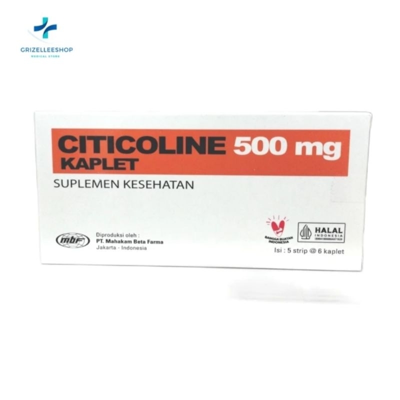 CITICOLINE MAHAKAM 500MG BOX ISI 30 kaplet
