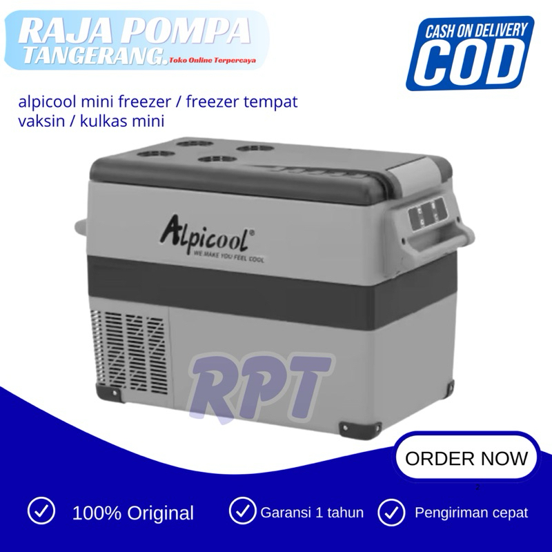 alpicool mini freezer / freezer tempat vaksin / kulkas mini