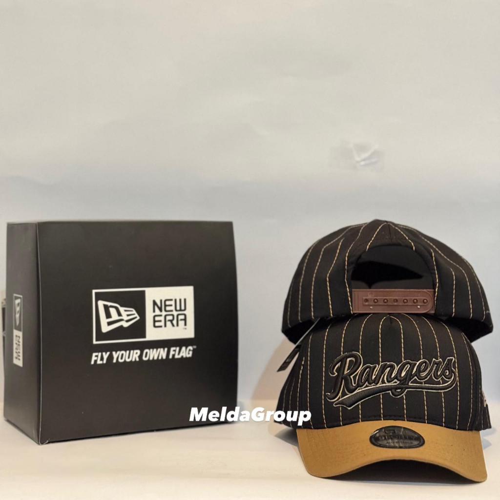 Topi Baseball Motif Salur Bordir Rangers 2 Warna Casual Pria Wanita