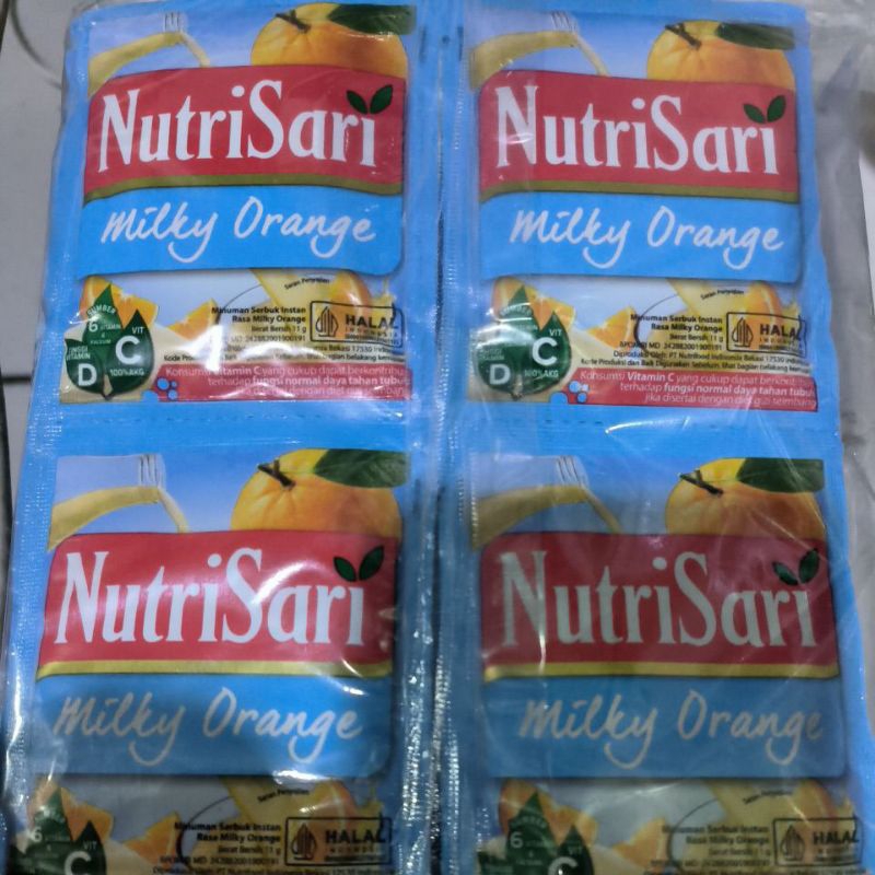 

NUTRISARI MILKY ORANGE 1pack isi 4renceng 1renceng isi 10pcs