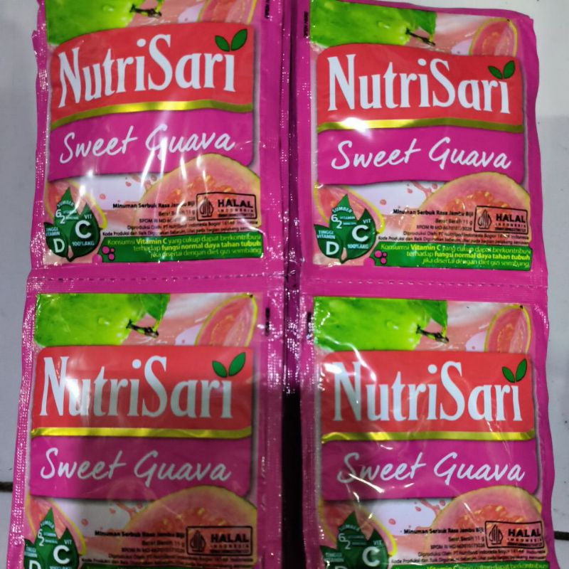 

NUTRISARI SWEET GUAVA 1pack isi 4renceng 1renceng isi 10pcs