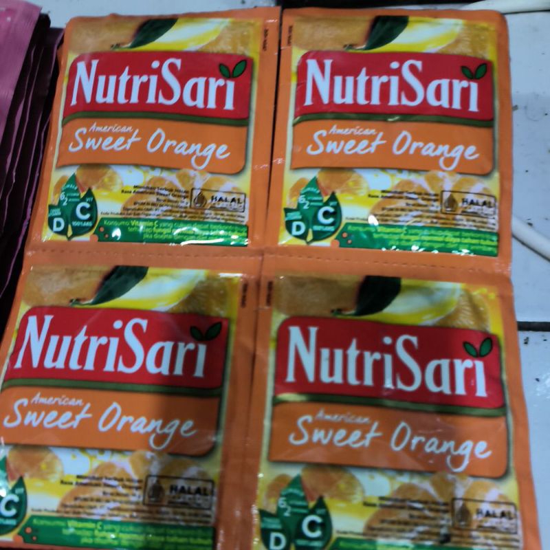

NUTRISARI SWEET ORANGE 1pack isi 4renceng 1renceng isi 10pcs