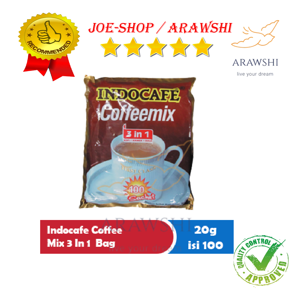 

INDOCAFE COFFEE MIX 3 IN 1 BAG 100X20g