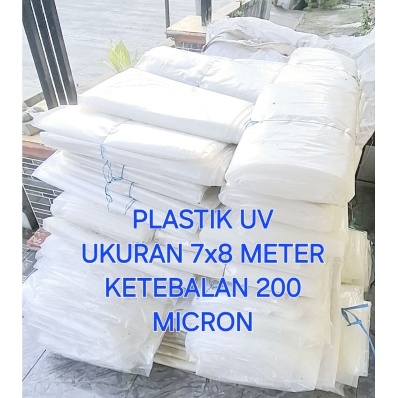 PLASTIK UV UKURAN 7x8 METER KETEBALAN 200 MICRON