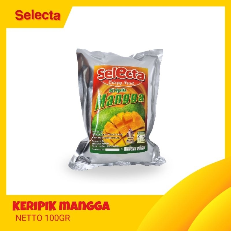 

Keripik Buah Mangga Grade A [ SELECTA FRUIT ] - Netto 100Gr - Snack Sehat