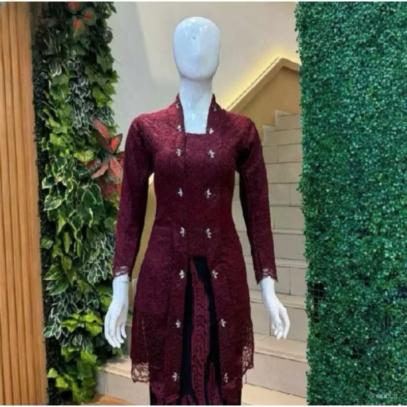 KEBAYA KUTU BARU MODERN / / KUTU BARU TUNIK // KEBAYA TUNIK // SERAGAMAN KEBAYA BRUKAT