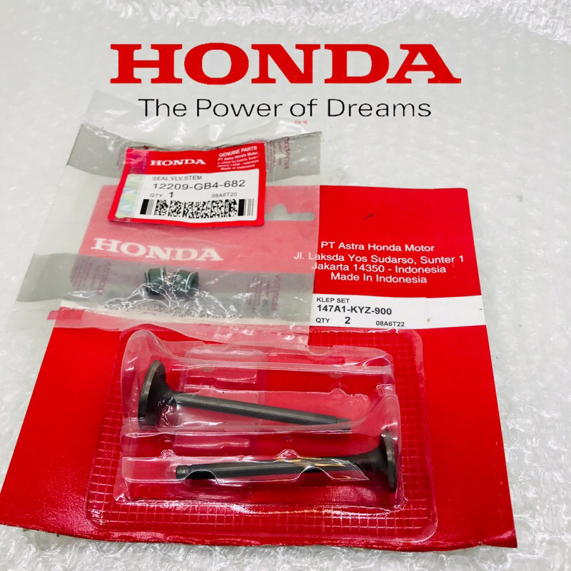 KLEP SET IN DAN EX PLUS SEAL KLEP HONDA SUPRA X 125 FI HELM IN SUPRA X 125FI INJEKSI BLADE NEW FI 12