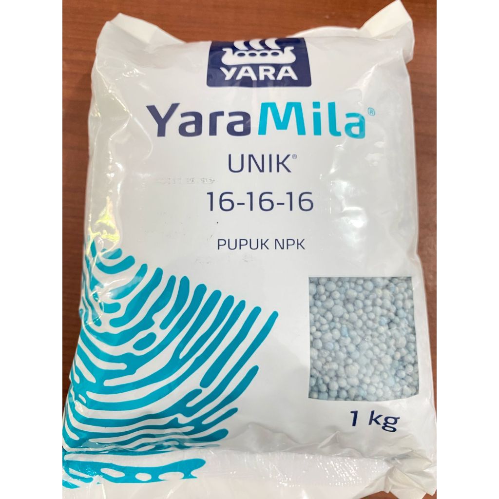 PUPUK NPK MUTIARA YARAMILA 16 16 16 KEMASAN PABRIK 1 KG