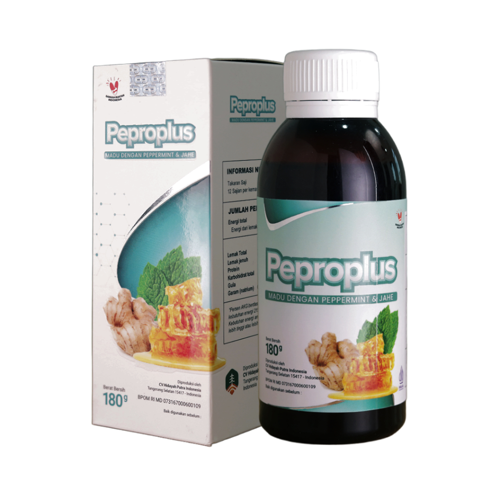 

PEPROPLUS 180GR - Madu Dengan Extract Peppermint - Melegakan Tenggorokan dan Batuk