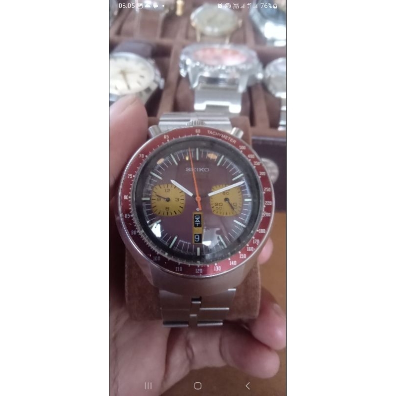 seiko bullhead chronograph vintage