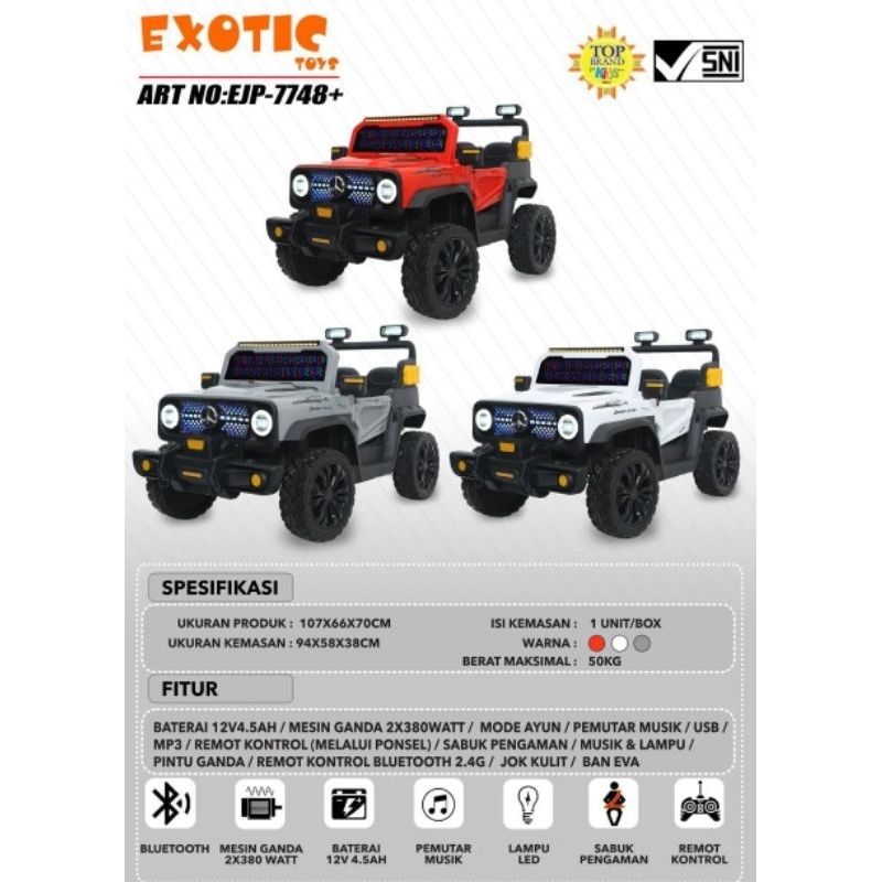 Mobil aki anak exotic EJP-7748+ EJP7748+ EJP 7748+