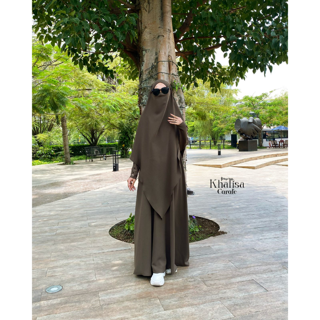 Khalisa Abaya Bold (Abaya Only) | Abaya Ummi By Masya | Abaya | Gamis | Dress | Haji | Umroh