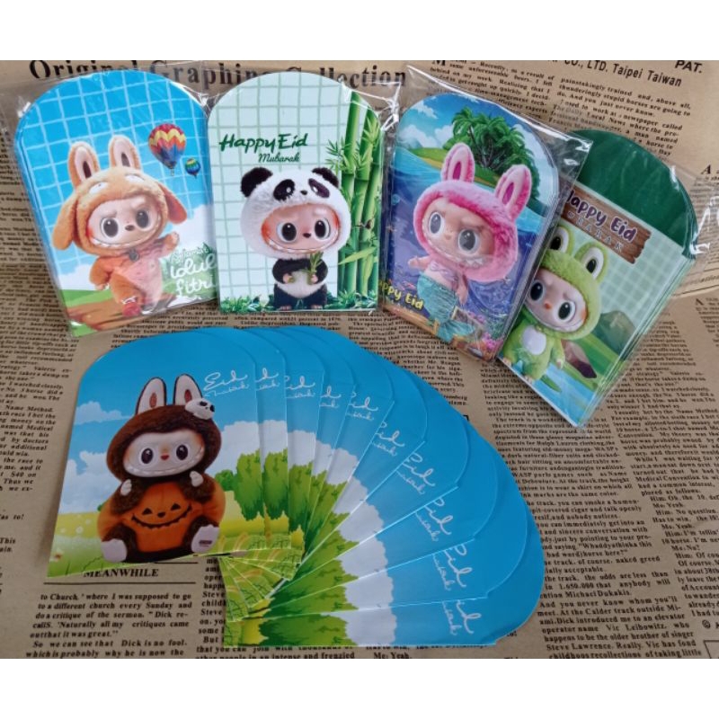 

50 pcs ( 5 Pak ) Amplop Labubu Murah Amplop Labubu Series Amplop Siap Pakai