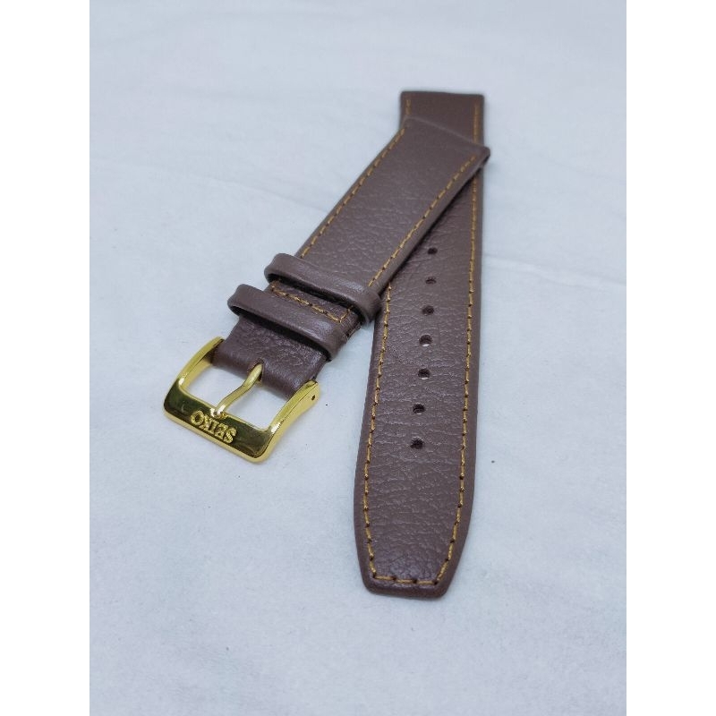 Seiko vintage leatherstrap watch strap kulit asli jam tangan antik 19mm 18mm genuine leather strap p