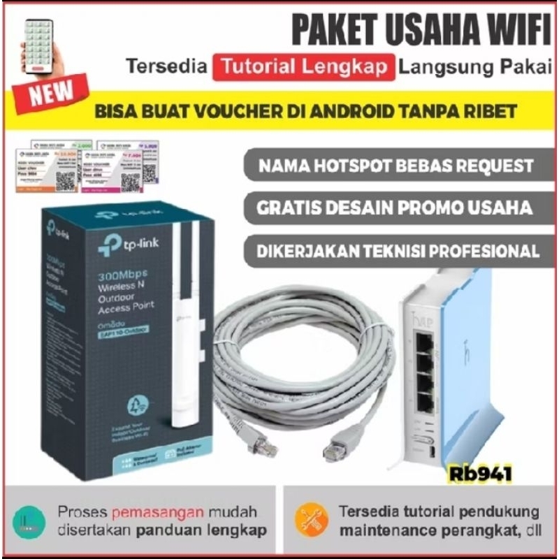 PAKET USAHA WIFI VOCER REQ SARASI24