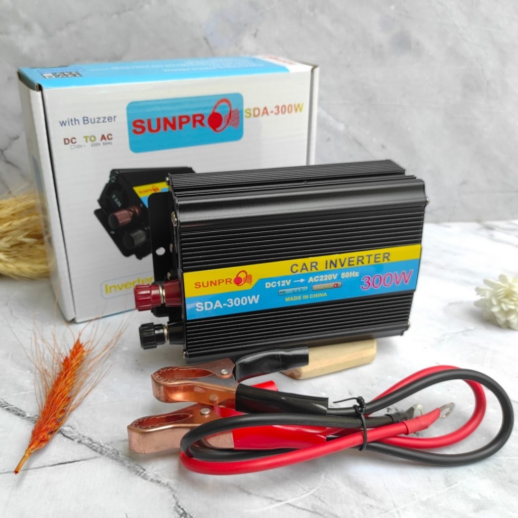 Inverter Sunpro SDA 300W Power Inverter 12V Inverter Mobil 300 Watt Sunpro