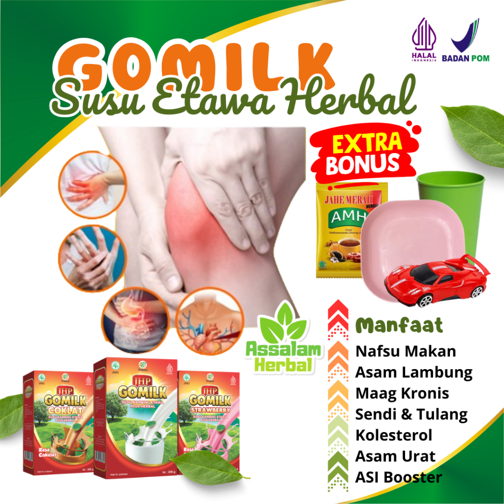 

GOMILK Susu Kambing Etawa Plus Herbal Atasi Nyeri Tulang Sendi Pinggang Rematik Asam Urat Kolesterol