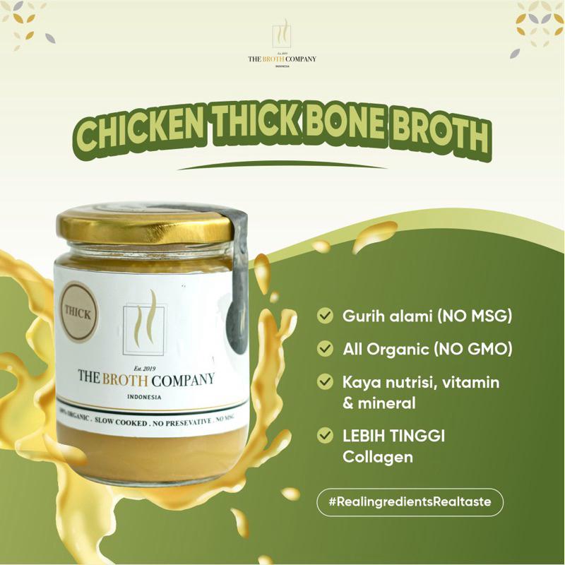

The Broth Company - Chicken Bone Broth THICK - BB Booster - Bone Broth - MPASI - Kaldu