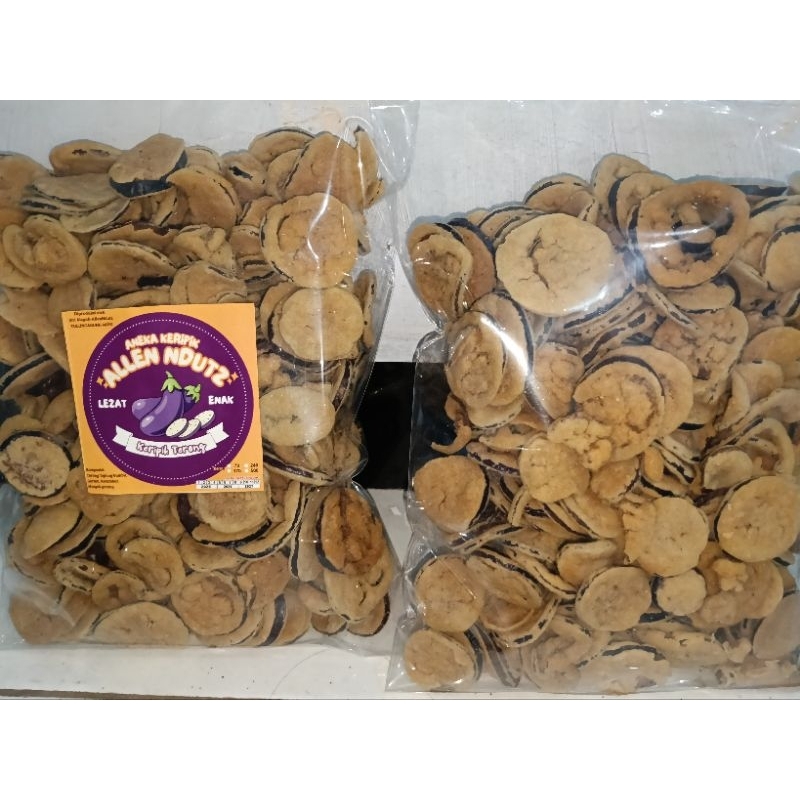

Keripik terong cap allen ndutz