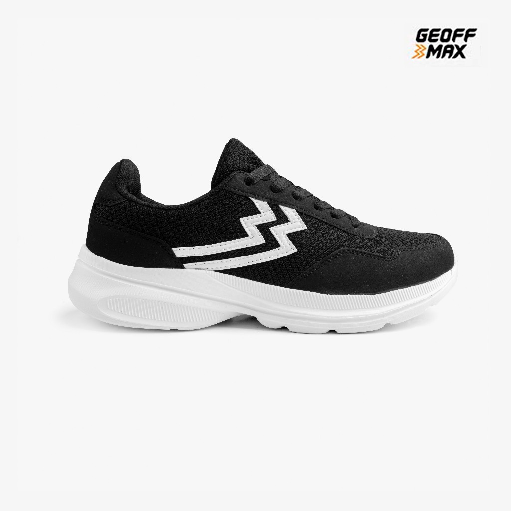 Geoff Max - Spirex Black White | Sepatu Pria Wanita Sneakers Casual Sekolah Kuliah