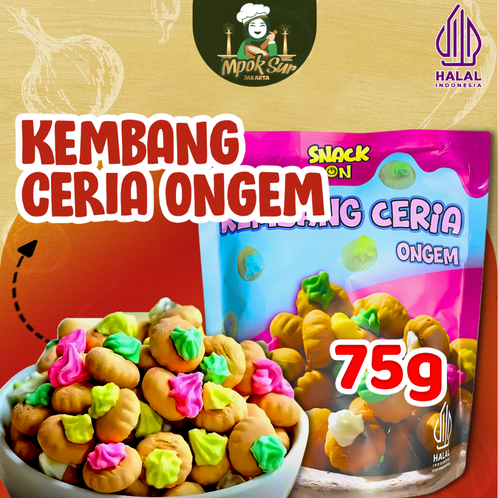 

Snack On Gem Biskut Kembang Gula Ceria 75gr