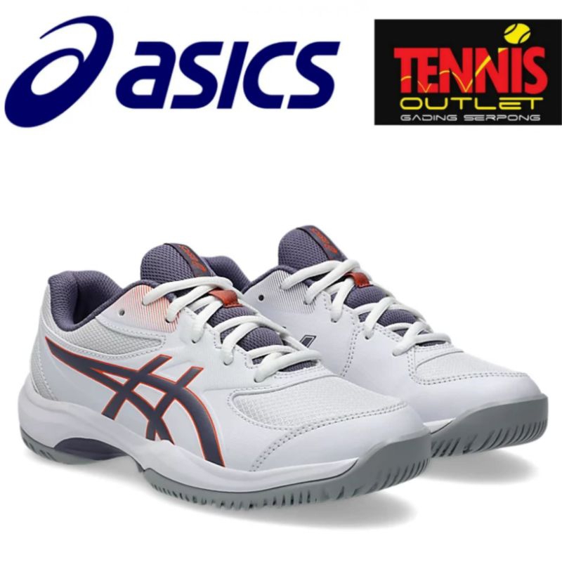 Sepatu Tennis Asics Gel-Game GS Kids (White/Greyish Purple)-100%Original