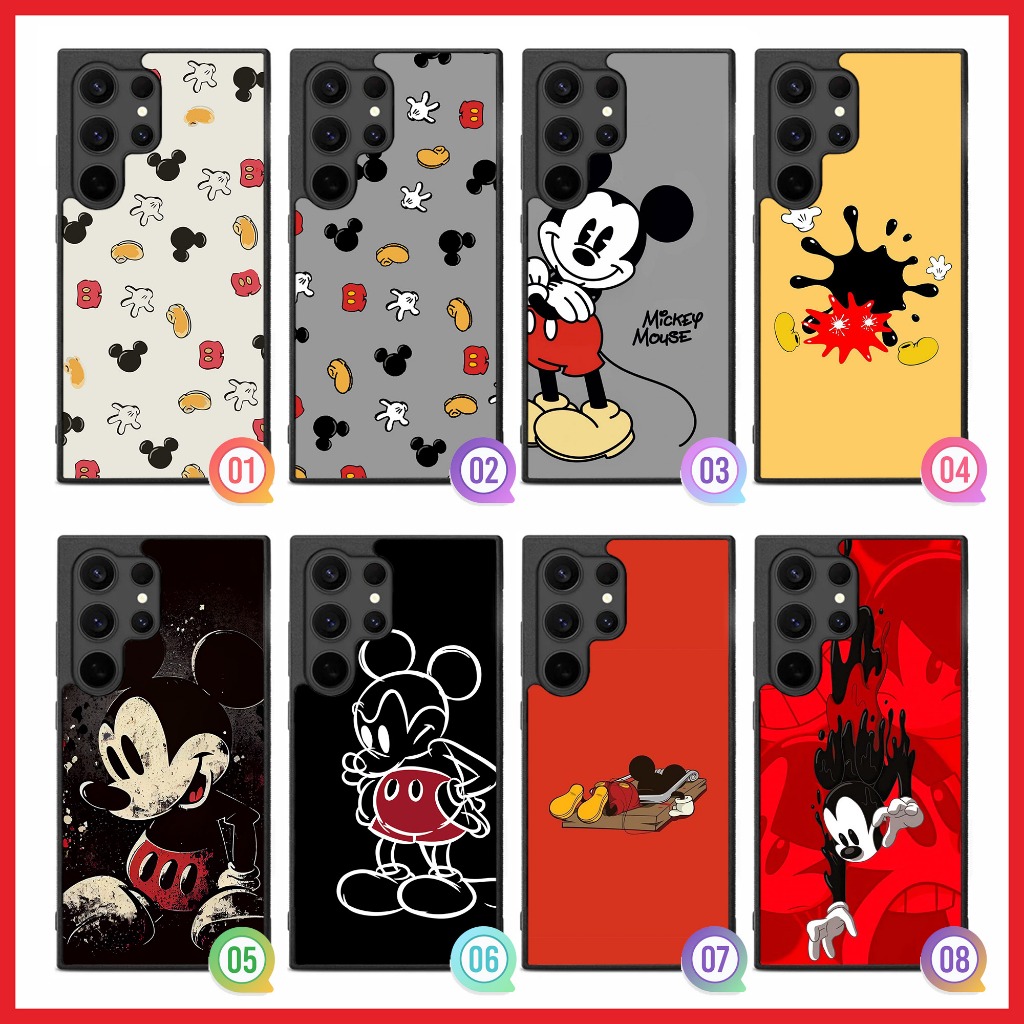 Case Casing Samsung S25 S24 S23 S22 S21 S20 FE Ultra Plus Mickey Mouse Collection FIA0025