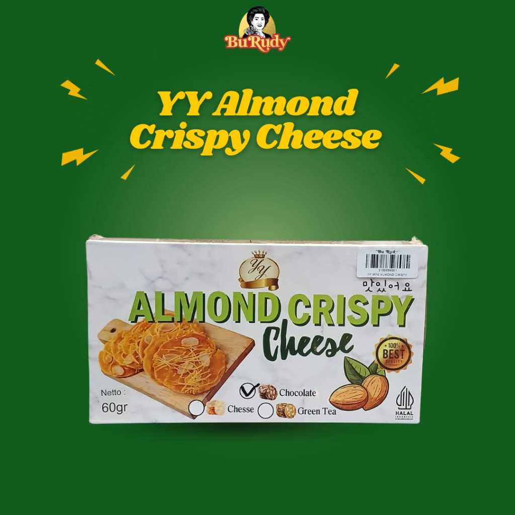 

YY Almond Crispy Cheese Rasa Coklat 60gr