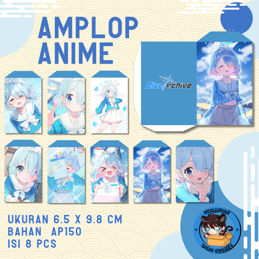 

AMPLOP LEBARAN ANIME ARONA BLUE ARCHIVE
