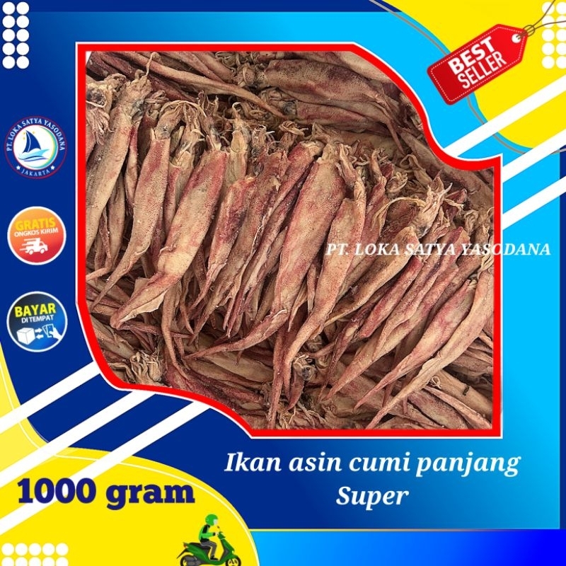 

ikan asin cumi panjang super 1000gram / 1 kg