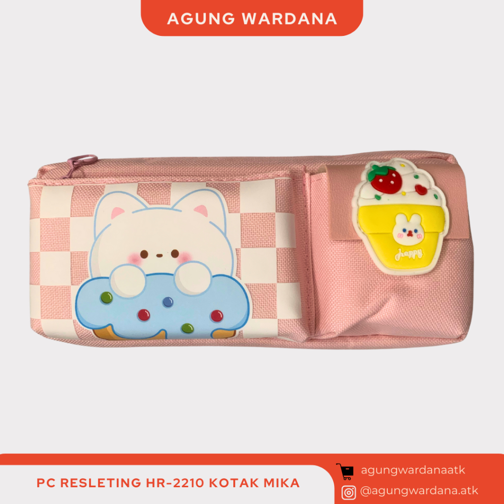 

TEMPAT PENSIL KAIN PINK/UNGU GIRL'S MOTIF