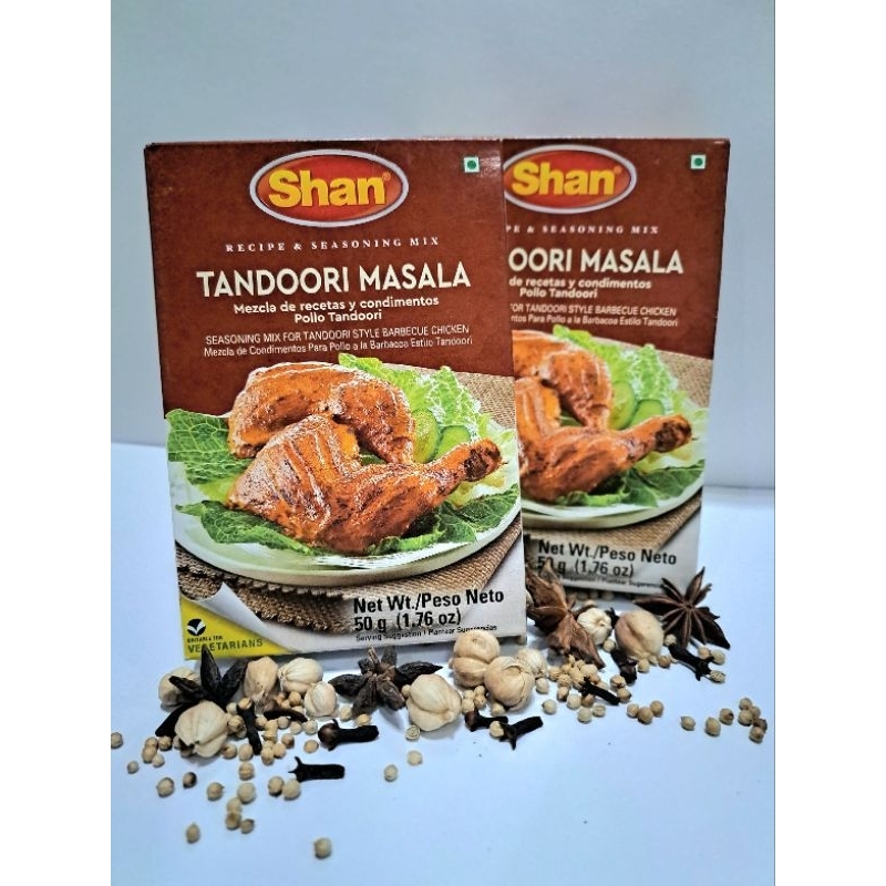 

Shan Tandoori Masala Chicken Ayam Tandoori Bumbu Instan India Pakistan 50gr