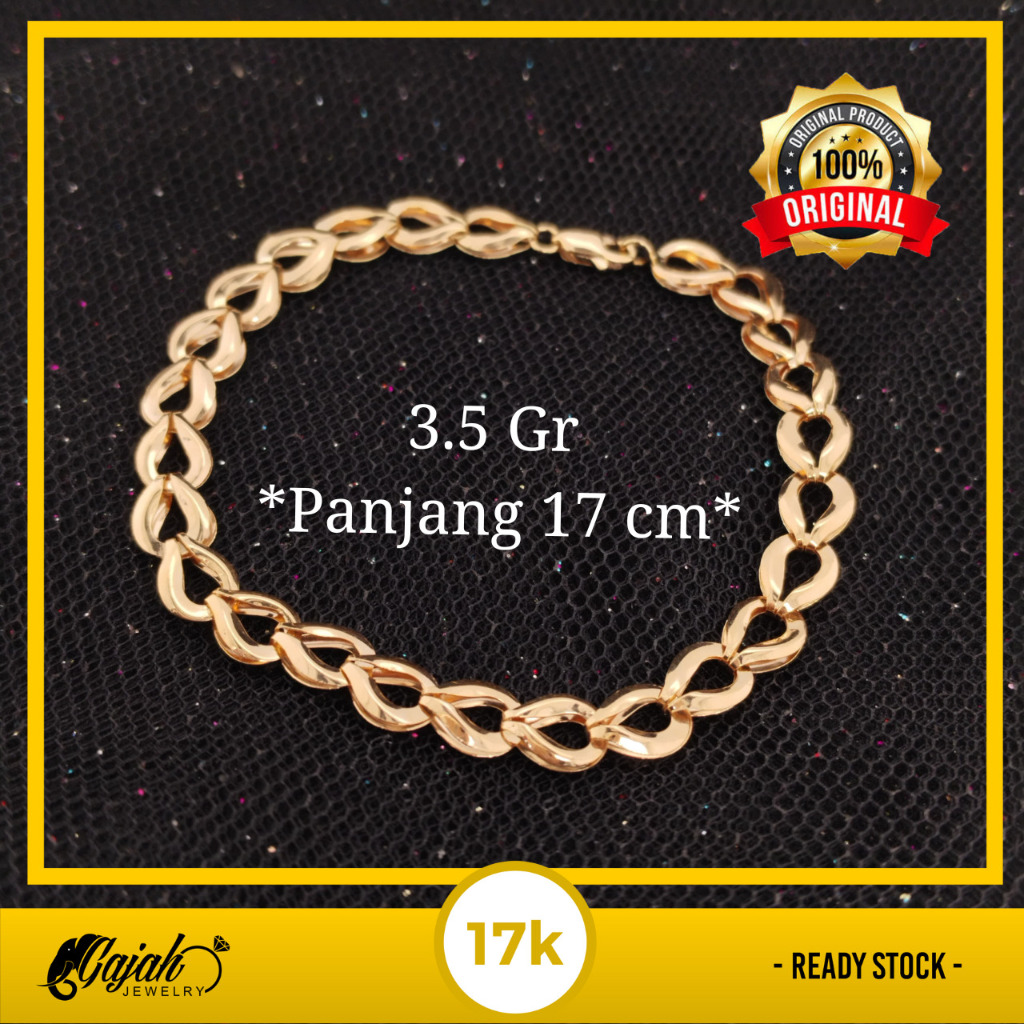 Gelang Rante Dewasa Emas - 3.5 Gram - 7275