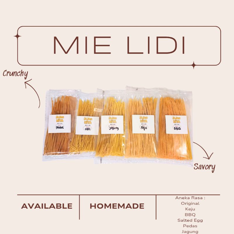 

Mi lidi / lidi / lidi-lidian / mie lidi snack camilan jajan jadul anak sd