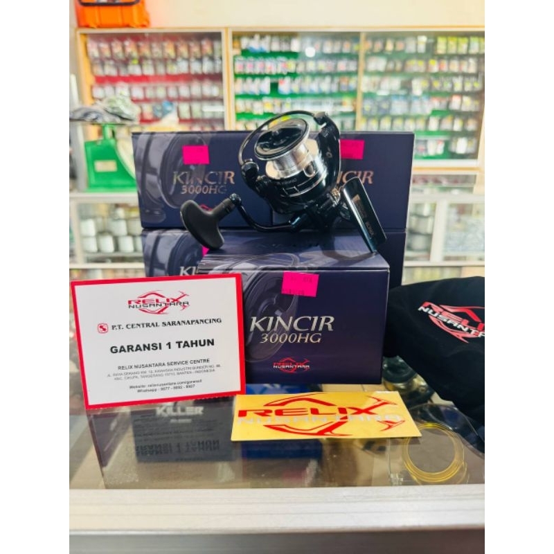 Reel Pancing Relix Nusantara Kincir 1000HG | D1000HG | 3000HG | 4000XG | 5000XG Spinning Garansi 1 T