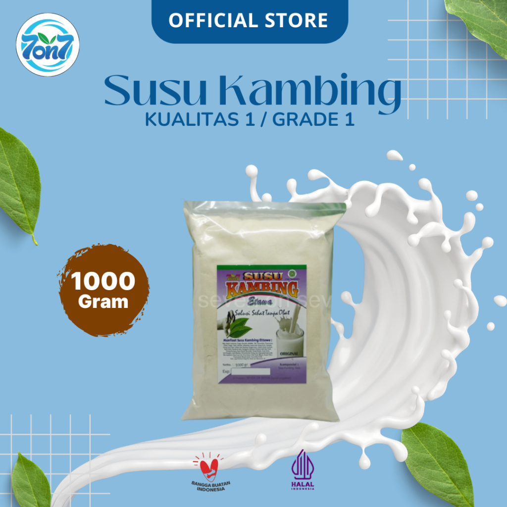 

Susu Kambing Bubuk Grade 1 (1 Kg)