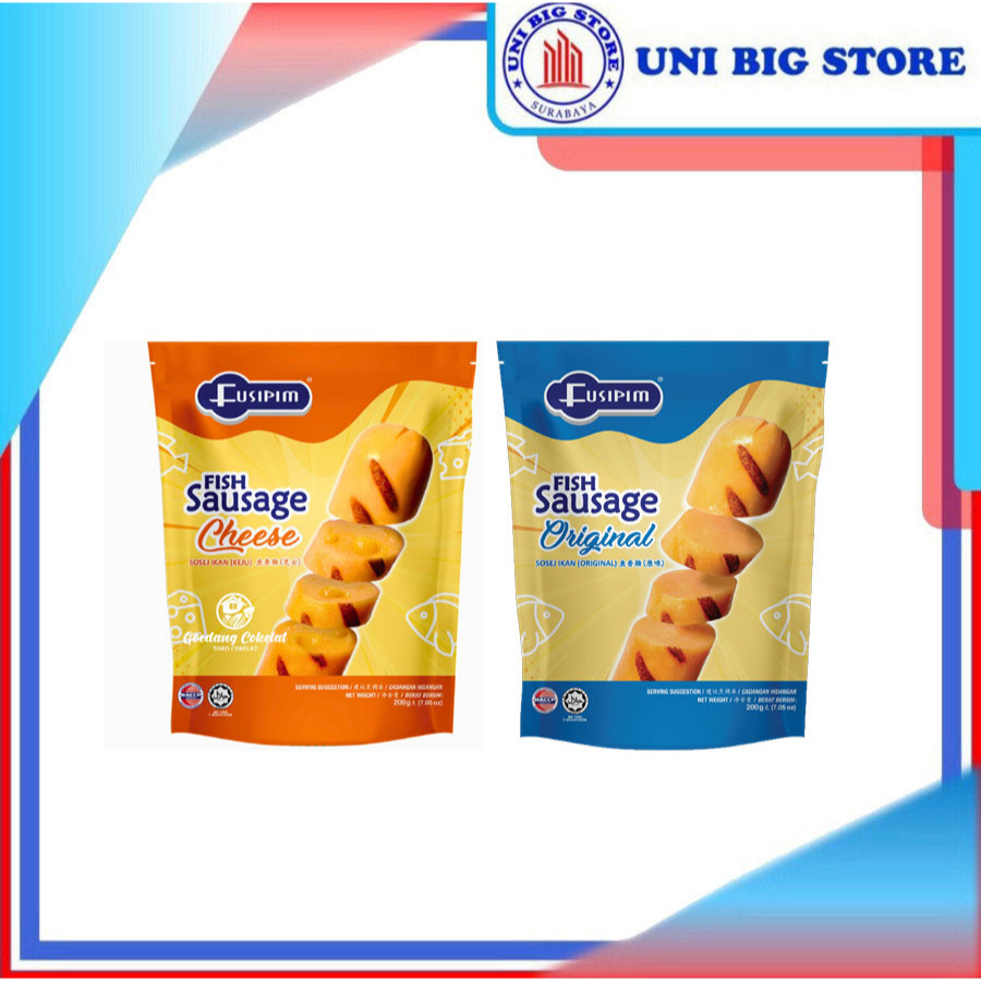 

Fusipim Fish Sausage Cheese | Original 200 gr Sosis Ikan